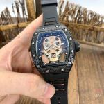 Copy Richard Mille RM52-06 Mask Watches Rose Gold Skull Diamond Case